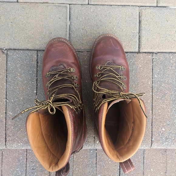 LL Bean Vintage Leather Work Boots Made in USA - Picture 6 of 7